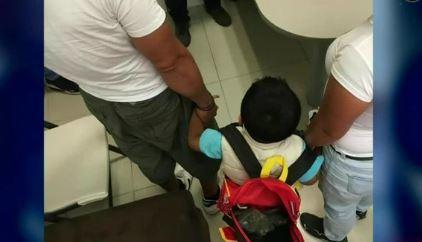 Rescatan a niño en Edomex, era utilizado por pareja para transportar droga 
 