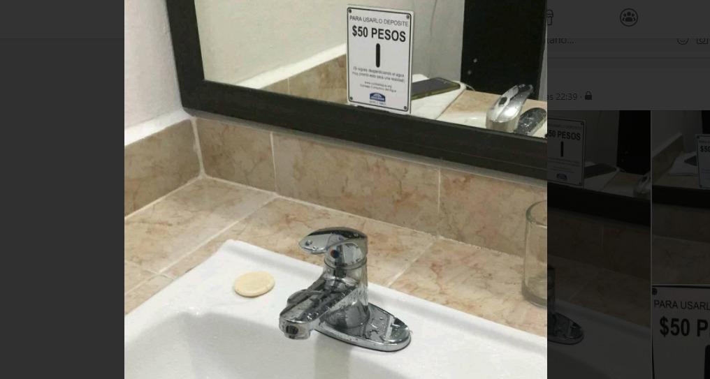 50 pesos por usar la llave de agua, así es como este hotel combate el desperdicio del liquido