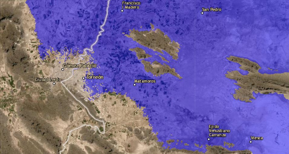 ¿Playa en Torreón? Podría ser posible con el calentamiento global