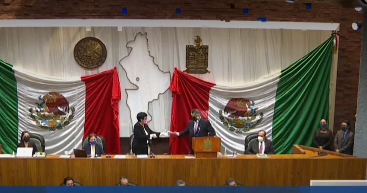 Telediario noticia Entrega Jaime Rodríguez Calderón Quinto Informe de Gobierno en el Congreso de NL  