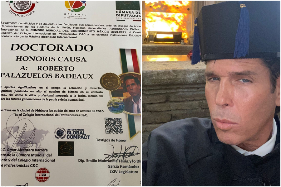Recibe Roberto Palazuelos el título de Doctor Honoris Causa