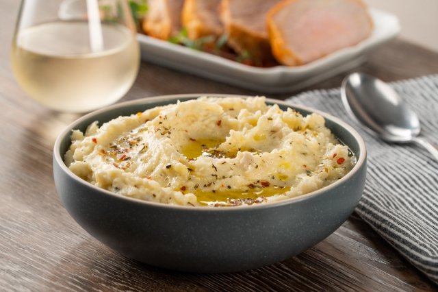 Puré de papa cremoso con ajo