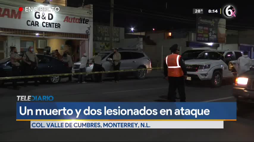 Telediario noticia Ataque deja un muerto y dos heridos en Valle de las Cumbres
