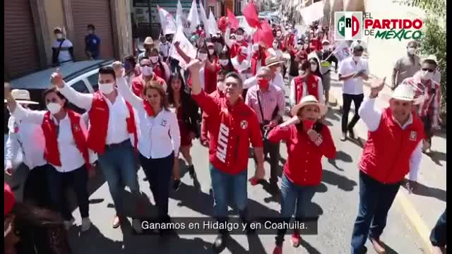 Telediario noticia PRI anuncia que ganó los 16 distritos en Coahuila y está de regreso 