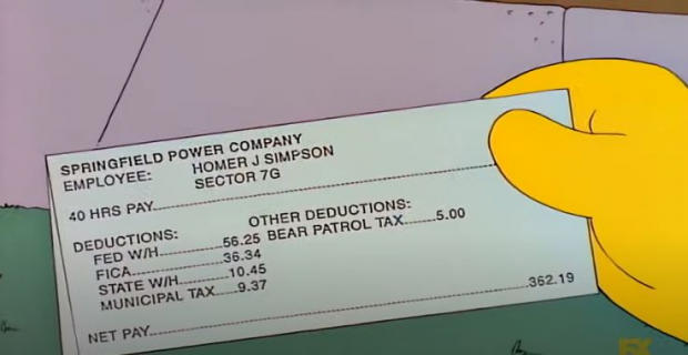 ¿Cuánto gana Homero Simpson en la planta nuclear?