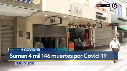 Sube a 4 mil 146 el número de muertes por Covid-19 en Nuevo León