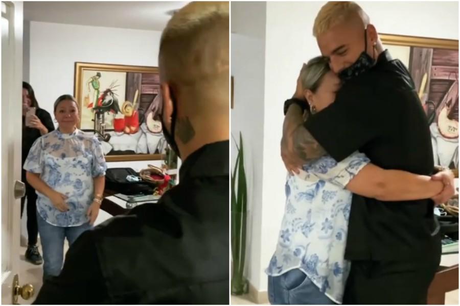 Llegan a las lágrimas: El conmovedor reencuentro de Maluma con su madre