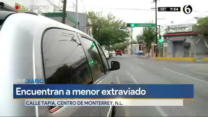 Telediario noticia El pequeño fue encontrado a 5 cuadras de su domicilio por un hombre, quien lo resguardó en su casa.