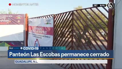 Telediario noticia En el panteón San Jorge solo algunos vendedores de flores acudieron con la esperanza de lograr alguna venta. 