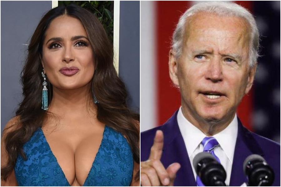 Nadie está más calificado para que EU&nbsp;vuelva a unirse: Salma Hayek sobre Joe Biden