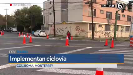 Implementan ciclovía en la colonia Roma 