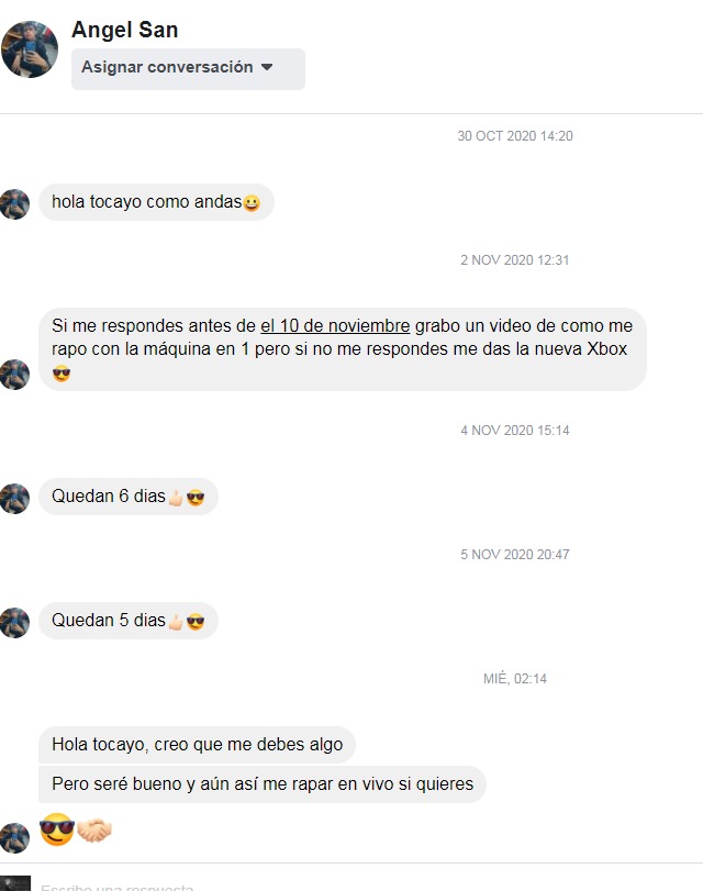 Joven lagunero se rapa para que Ángel Carrillo le regale la nueva XBOX (VIDEO)