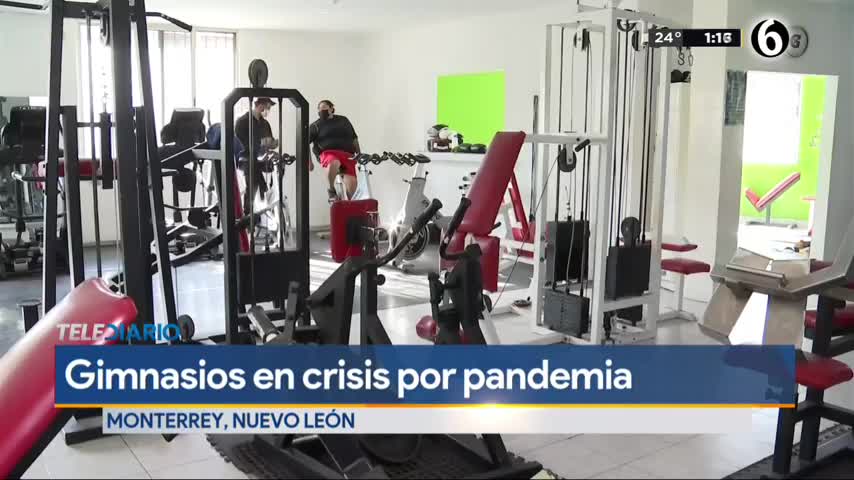 Telediario noticia Gimnasios en Nuevo León permanecen en crisis ante pandemia  