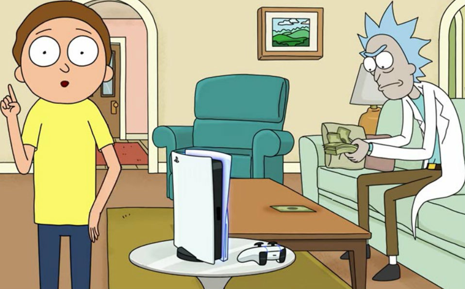 Rick y Morty protagonizan comercial del PS5