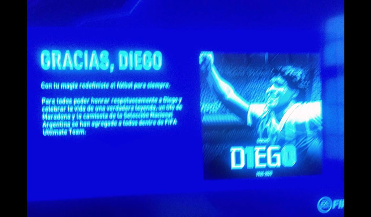 El homenaje del FIFA 21 a Maradona 