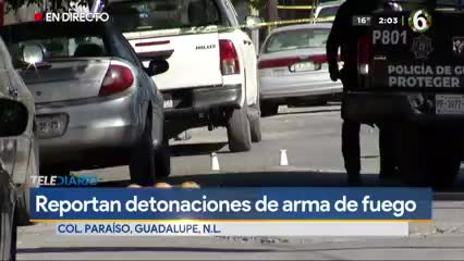 Telediario noticia Según testigos, dispararon desde una camioneta sin placas en la calle Tamazunchale en su cruce con Florida. 