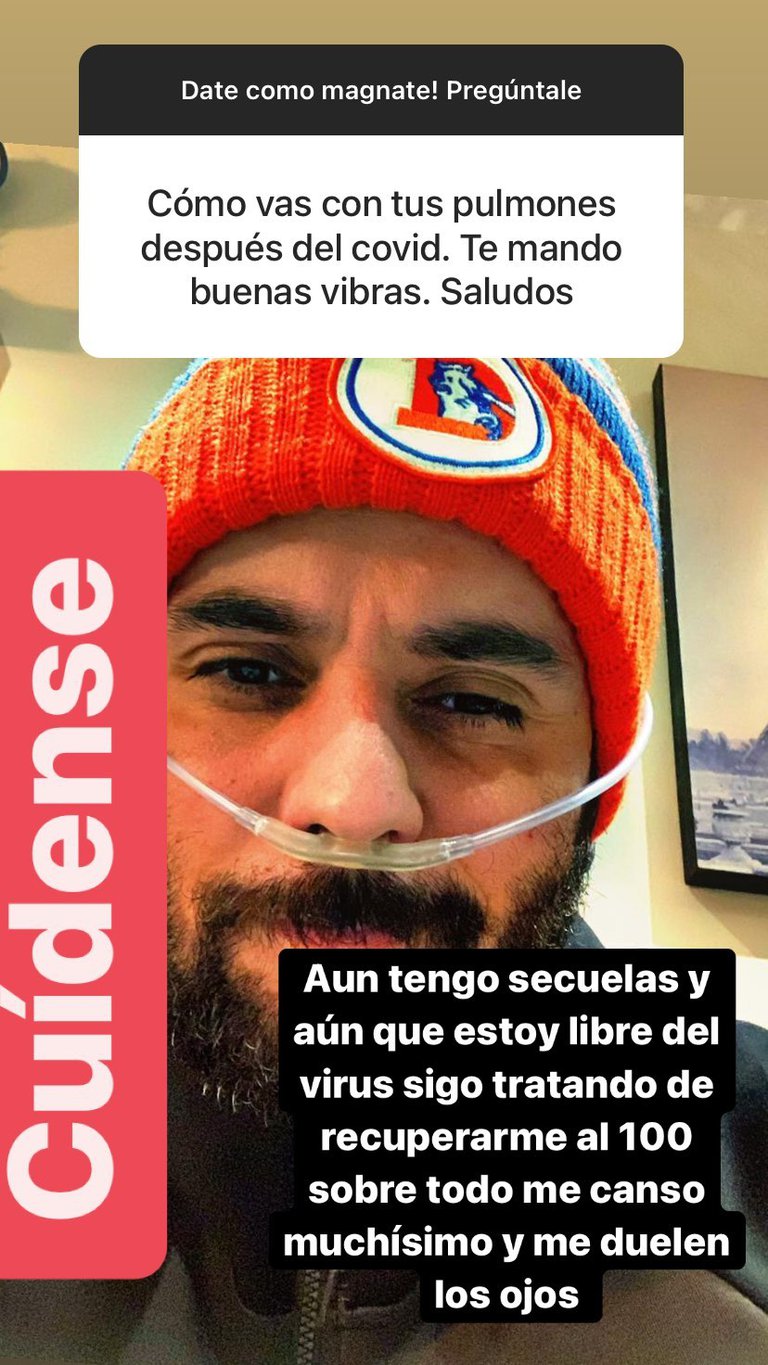 Ricardo Casares revela las secuelas del Covid- 19