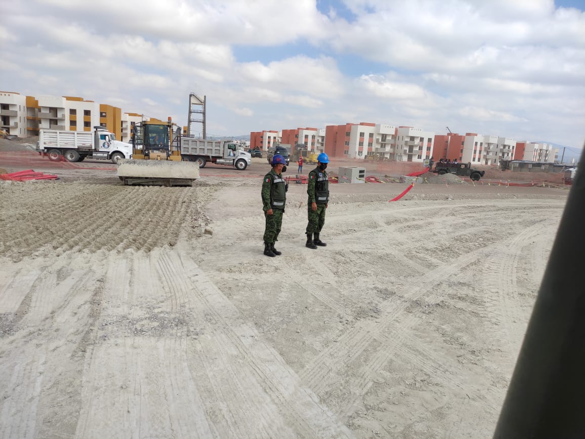 Aeropuerto de Santa Lucía tiene un avance del 44%: Sedena