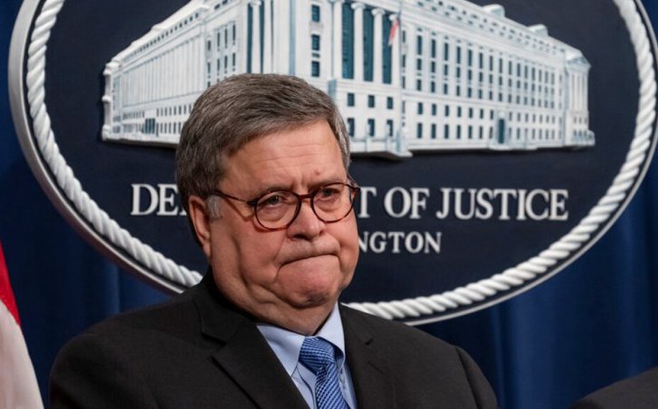 Trump anuncia salida de William Barr como fiscal de EU; 'ha hecho un trabajo excelente'