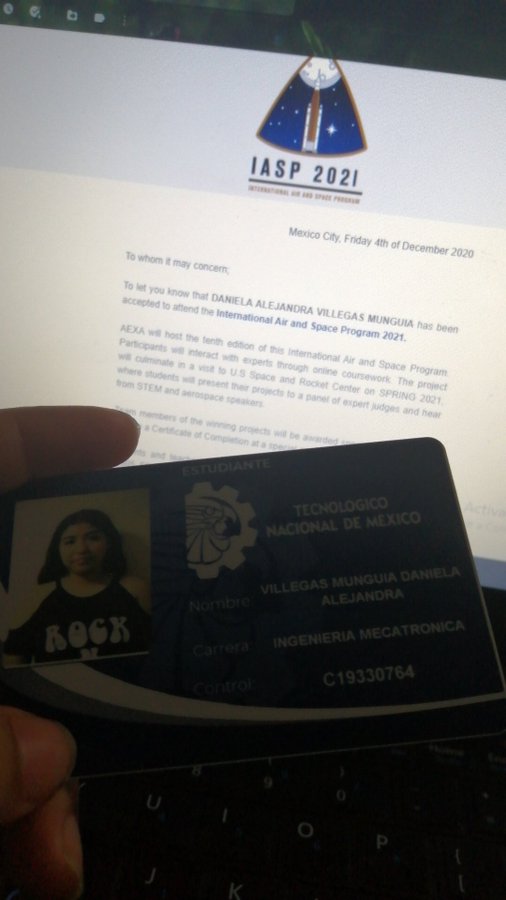 Mexicana seleccionada por la NASA solicita apoyo para asistir a programa espacial