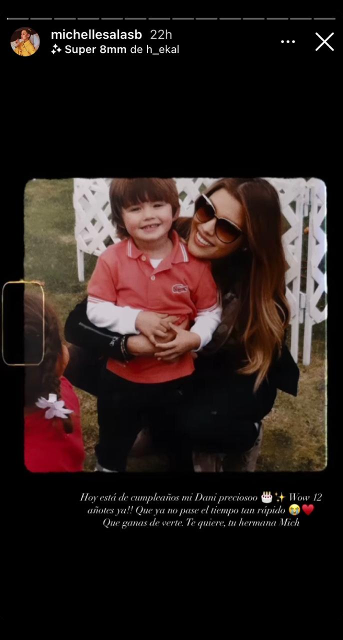 Comparte Michelle Salas foto inédita del hijo menor de Luis Miguel y Aracely Arámbula