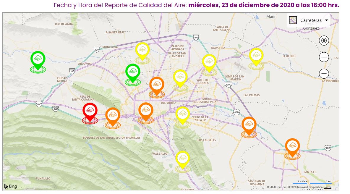 Activan nueva alerta en Área Metropolitana por mala calidad del aire