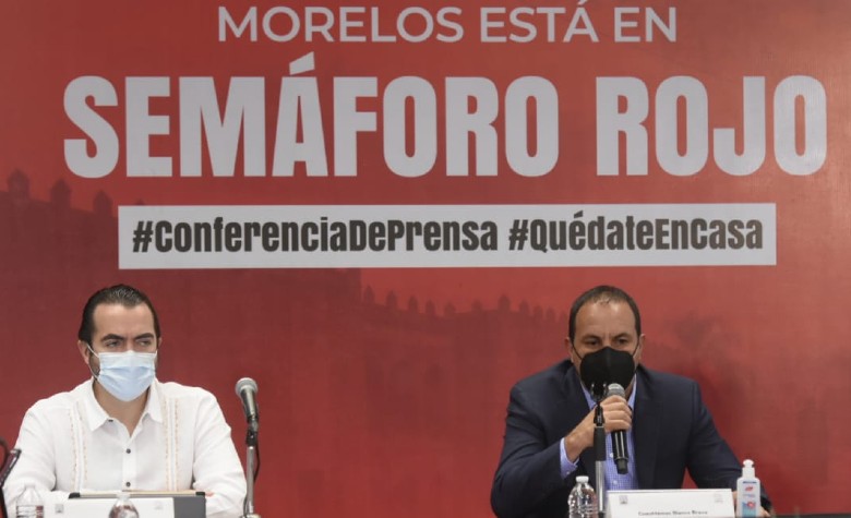 Morelos regresa a semáforo rojo tras aumento de casos por COVID-19