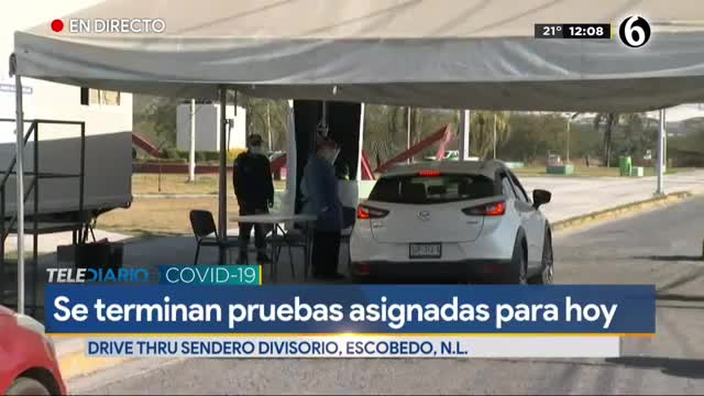 Se terminan las pruebas para detectar Covid-19 en módulo drive thru de Sendero 