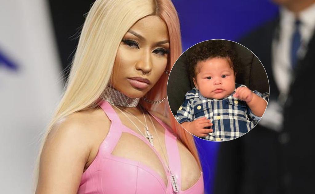 Muestra Nicki Minaj por primera vez el rostro de su bebé