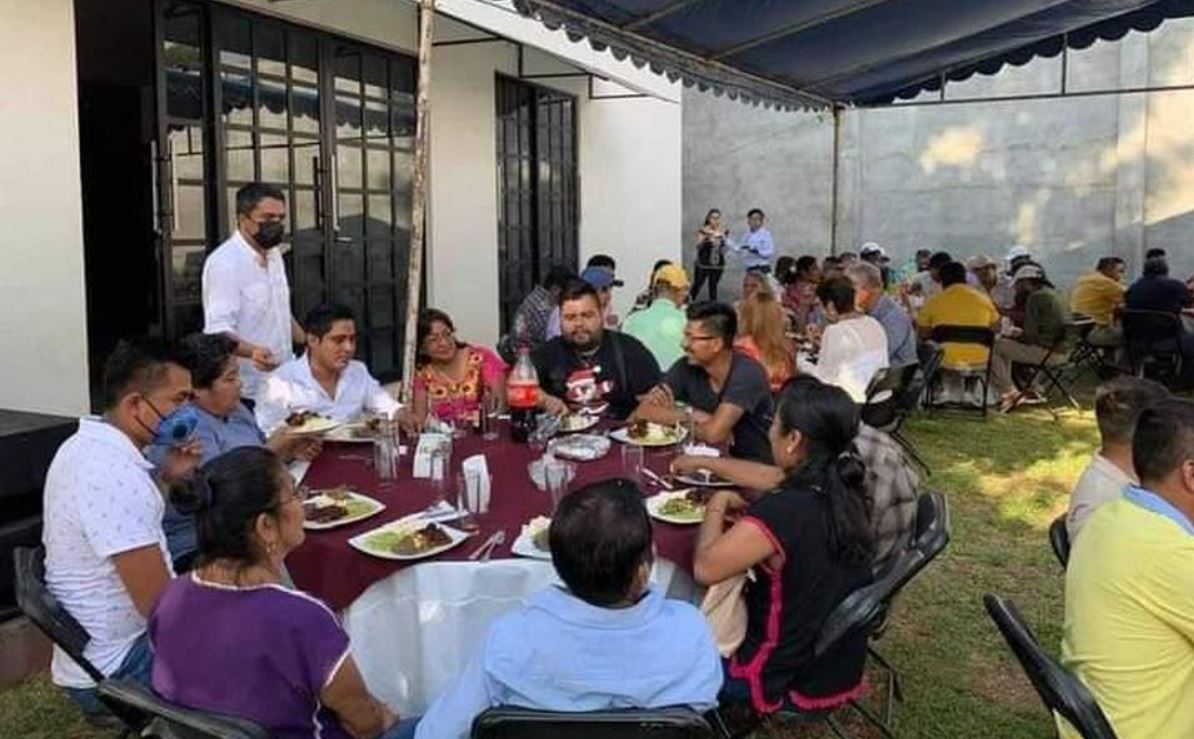 Pese a covid-19, presidenta de la Jucopo en Oaxaca celebra fiesta