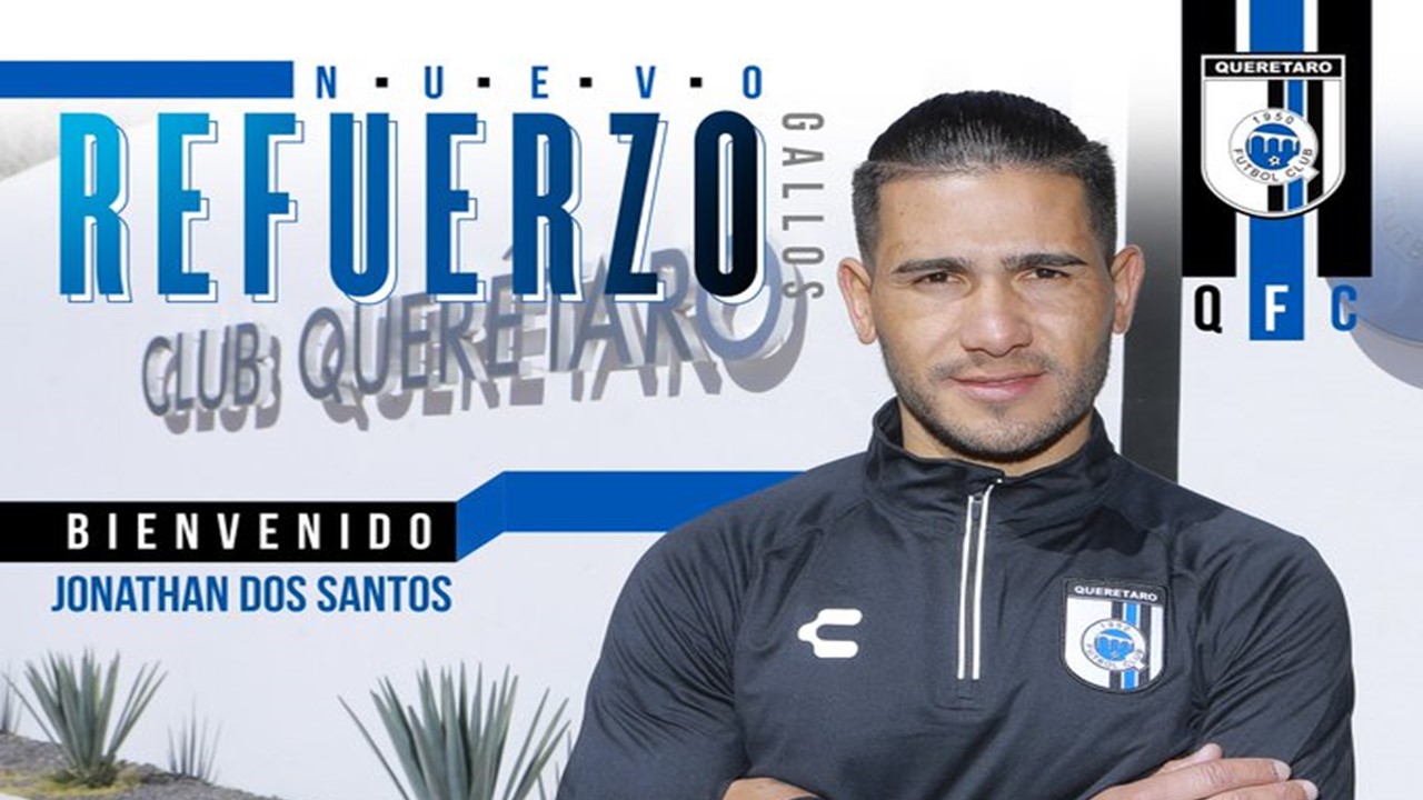 Querétaro aunció a Jonathan Dos Santos como nuevo refuerzo
