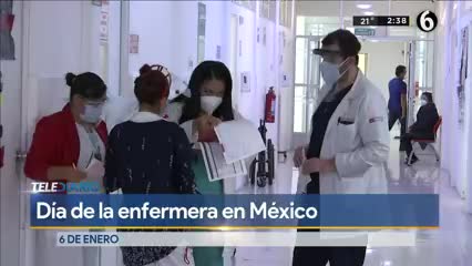 Telediario noticia El personal de enfermería ha enfrentado 10 meses difíciles por la pandemia del Covid-19, sin embargo, continúan esforzándose 