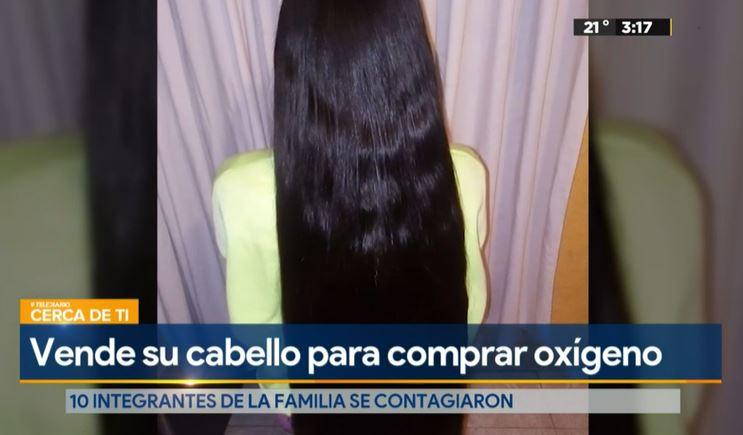 Menor vende su cabello para poder comprar oxígeno para su abuelo con covid-19