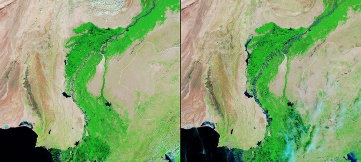 La NASA publica TREMENDAS fotografías de la Tierra antes y después del CAMBIO CLIMÁTICO