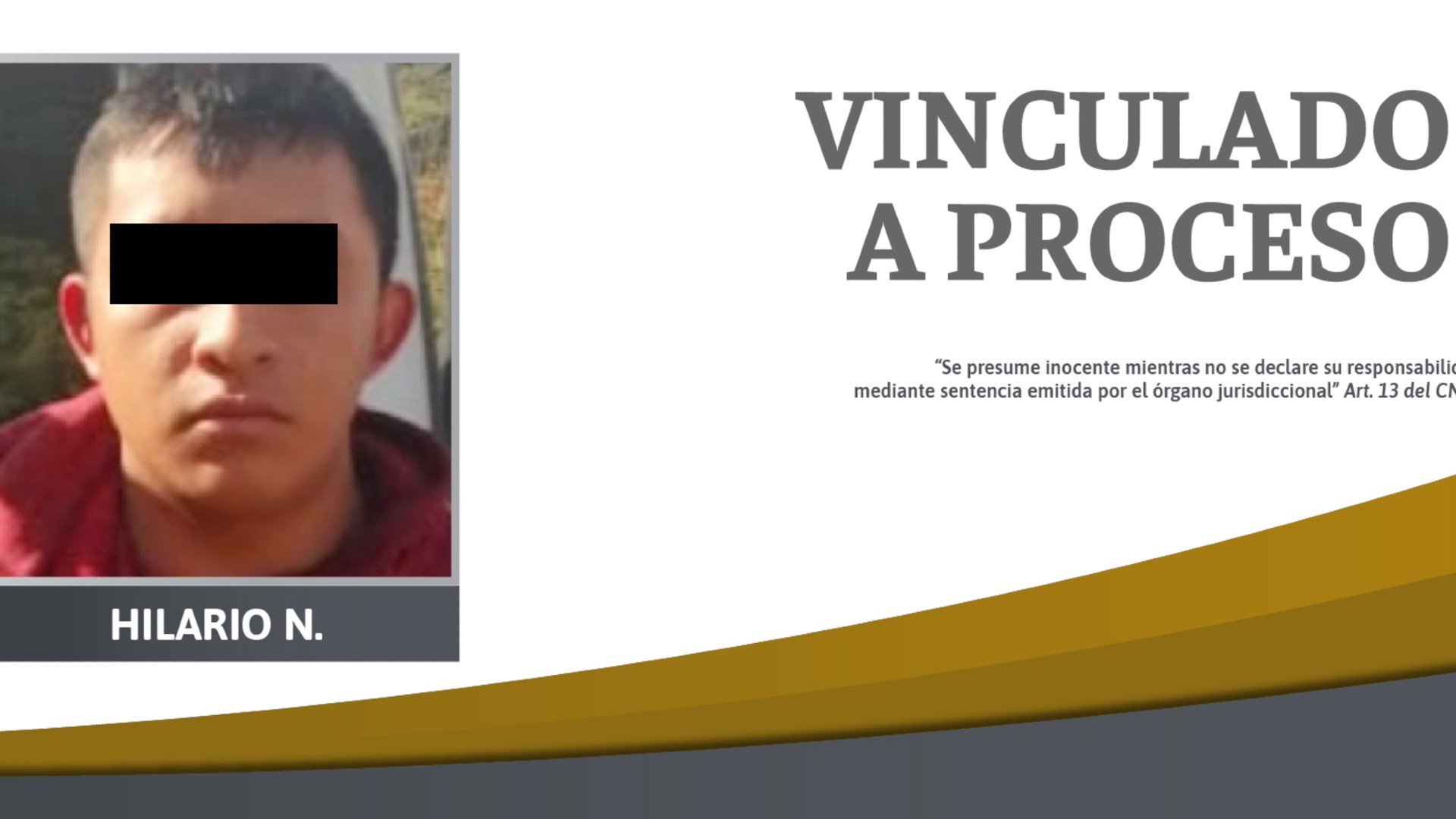 Vinculan a proceso a presunto homicida de conductor en la Sierra Norte