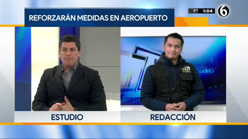 Telediario noticia Reforzarán medidas sanitarias en el Aeropuerto Internacional de Monterrey 