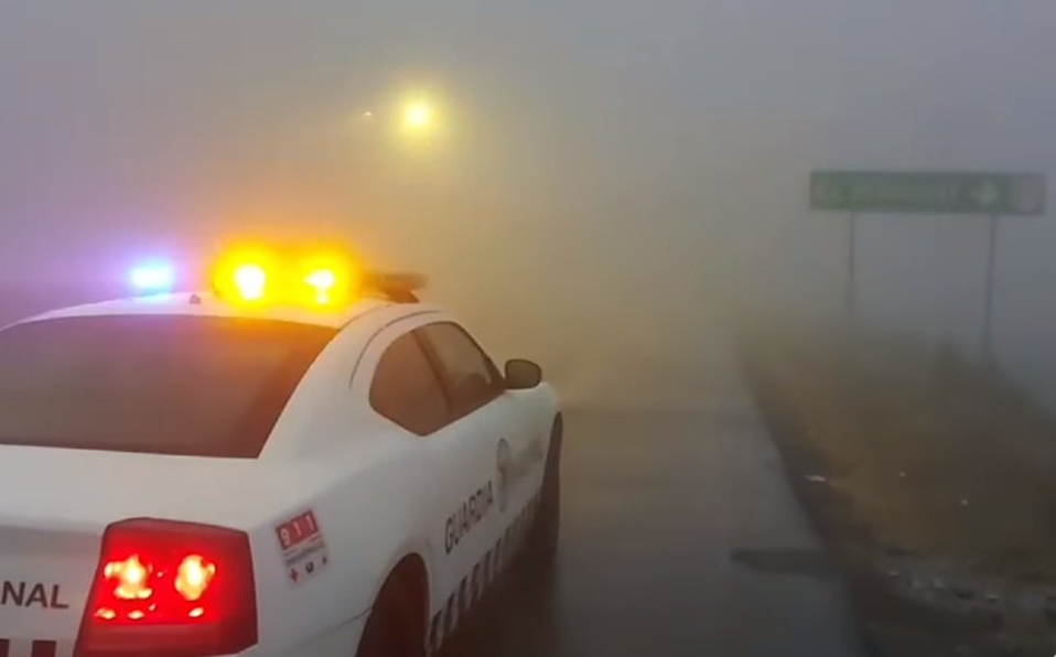 Cierran carretera Saltillo-Monterrey por bancos de niebla