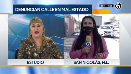 Telediario noticia Reportan intransitable la vía Matamoros en San Nicolás