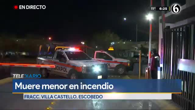 Telediario noticia El incendio se registró dentro de una casa en la colonia Villa Castello cuando una familia dormía.  