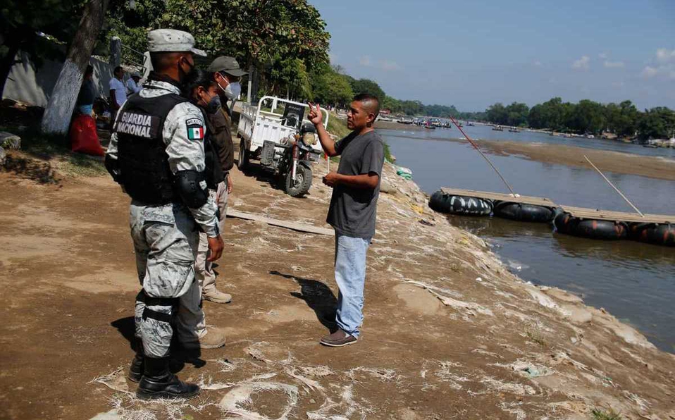 Guardia Nacional refuerza seguridad en la frontera sur ante avance de caravana migrante