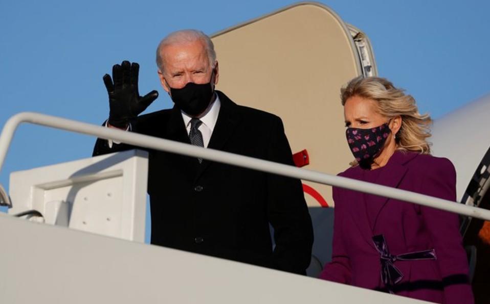 Joe Biden ya está en Washington para su investidura presidencial
