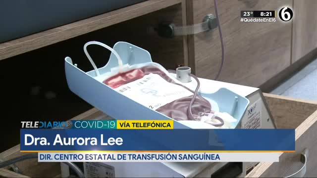 Centro de Transfusión Sanguínea invita a donar plasma a personas que contrajeron Covid-19 