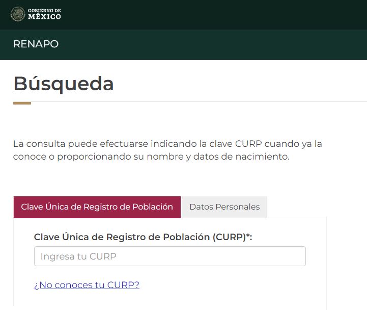 CURP. Cómo consultarlo paso a paso