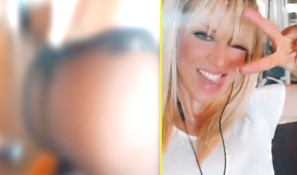 Noelia graba vídeo y enfoca su trasero mientras se ejercita
