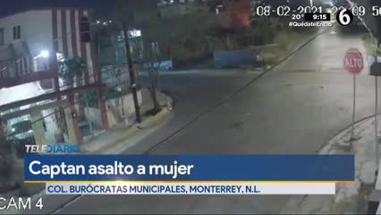 Telediario noticia VIDEO: Asaltan a mujer al pasar por baldío en la colonia Burócratas Municipales 