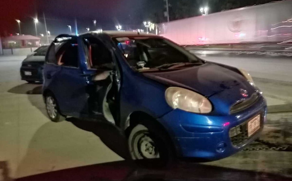 Joven ebria choca contra muro de contención en la Torreón - Matamoros