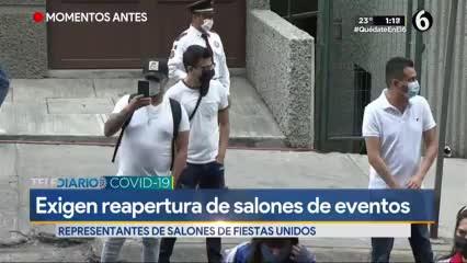 Telediario noticia Representantes de salones de fiestas infantiles piden reapertura del giro 