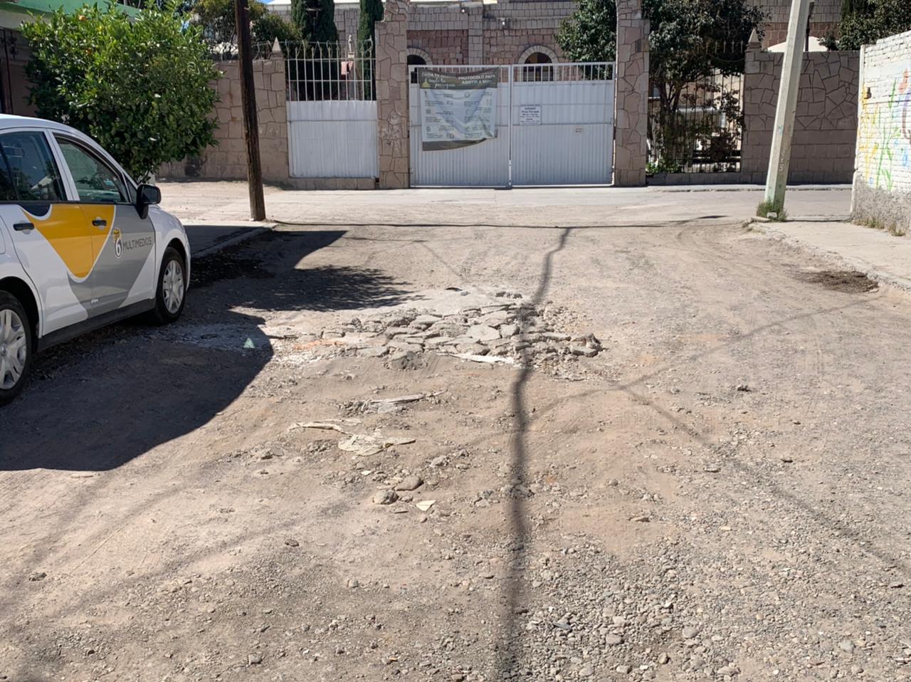 Precipitaciones acrecientan protuberancias sobre las arterias del fraccionamiento El Huizache 1