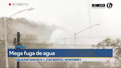 Mega fuga de agua ‘inunda’ calles de la colonia Obispado