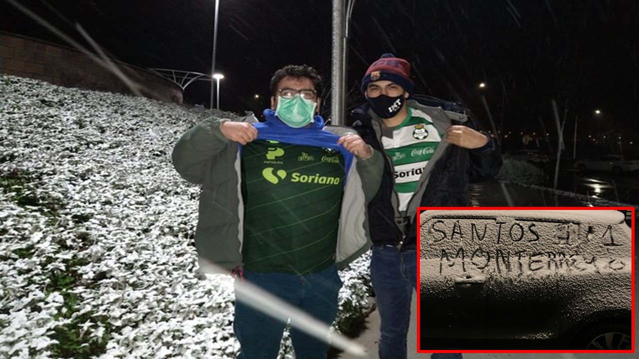 Aficionados de Santos presumen festejo ante Rayados desde Monterrey 